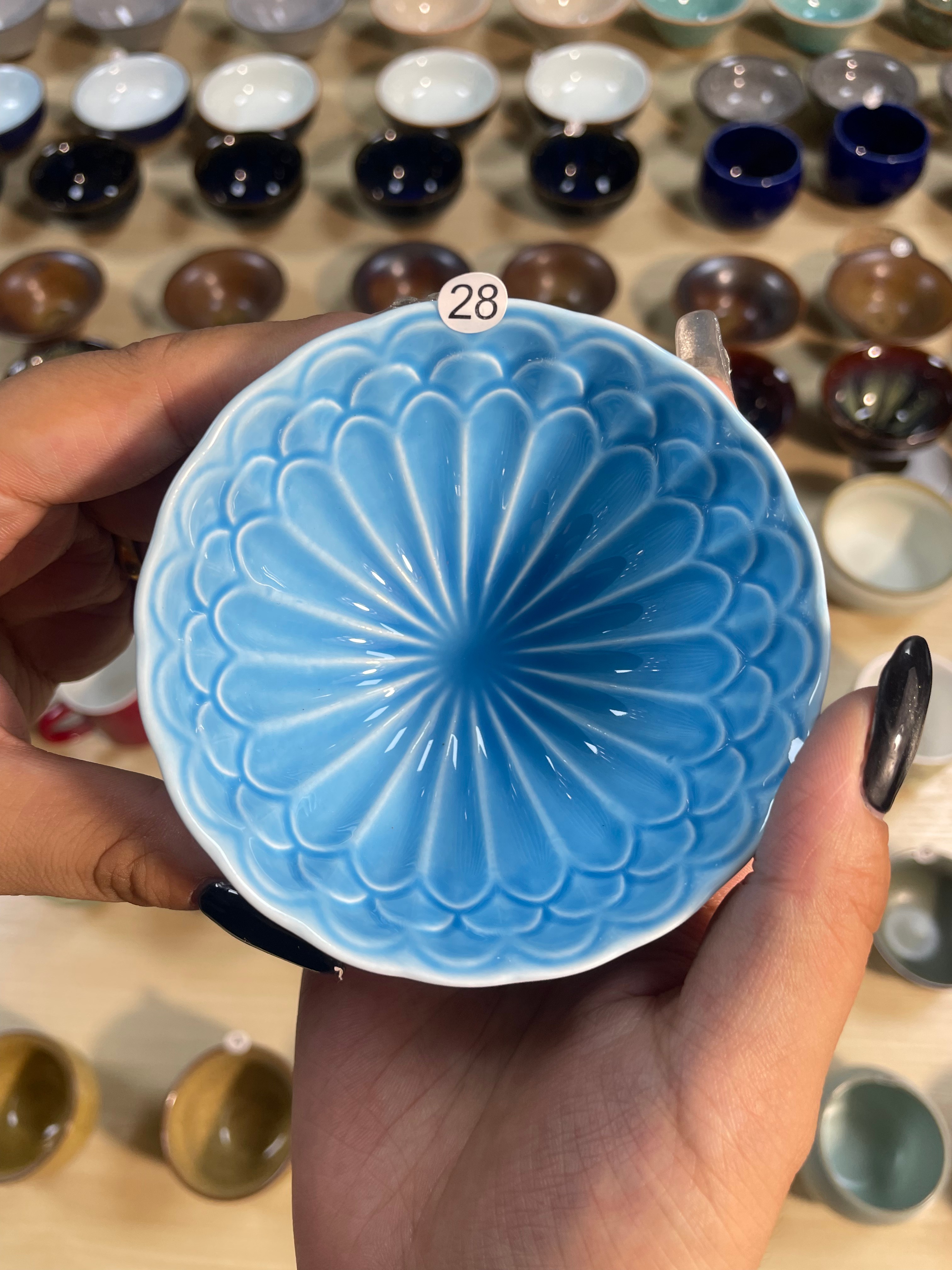 Blue Ceramic Tea Cup