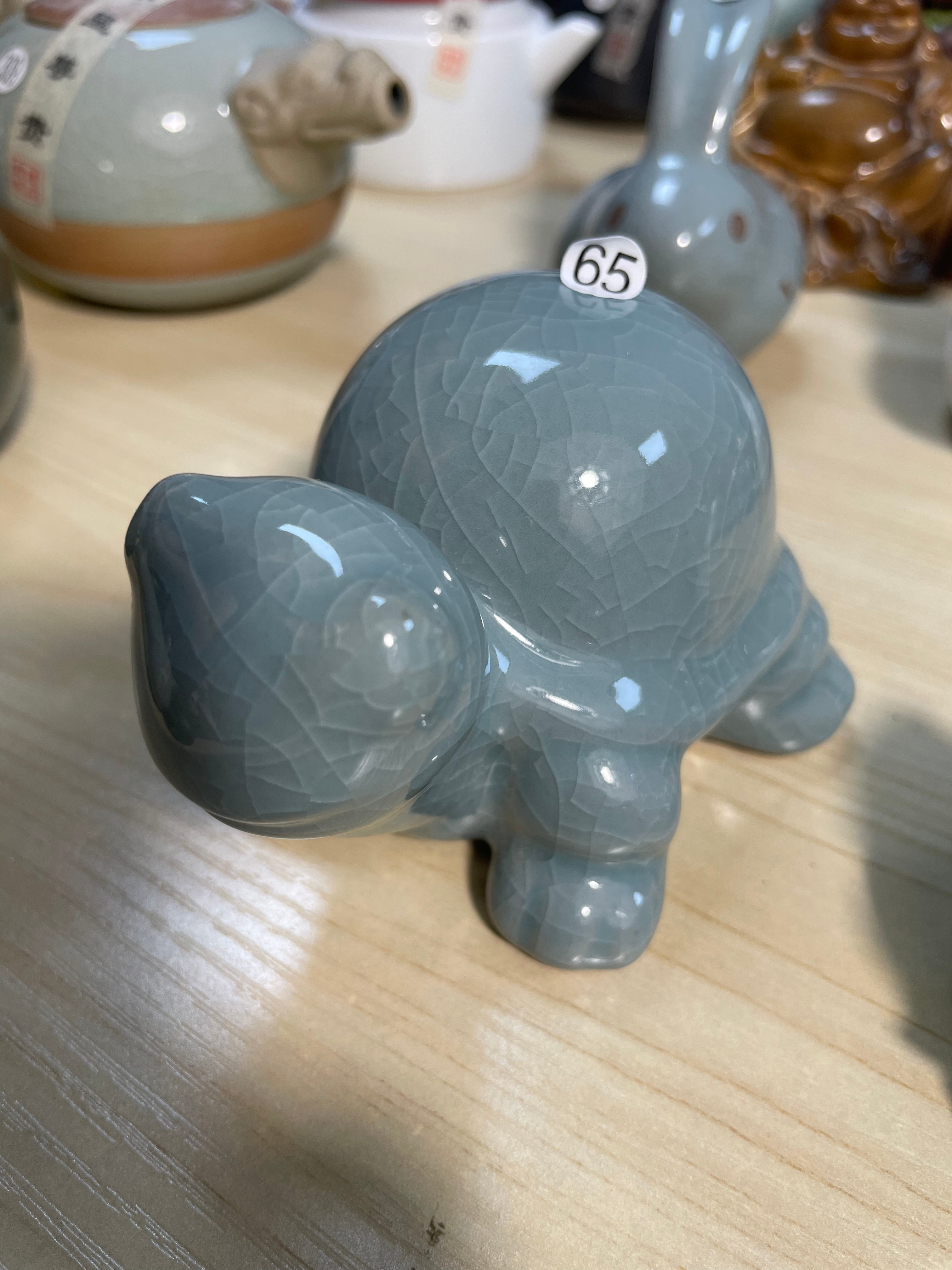Ceramic Turtle Figurine