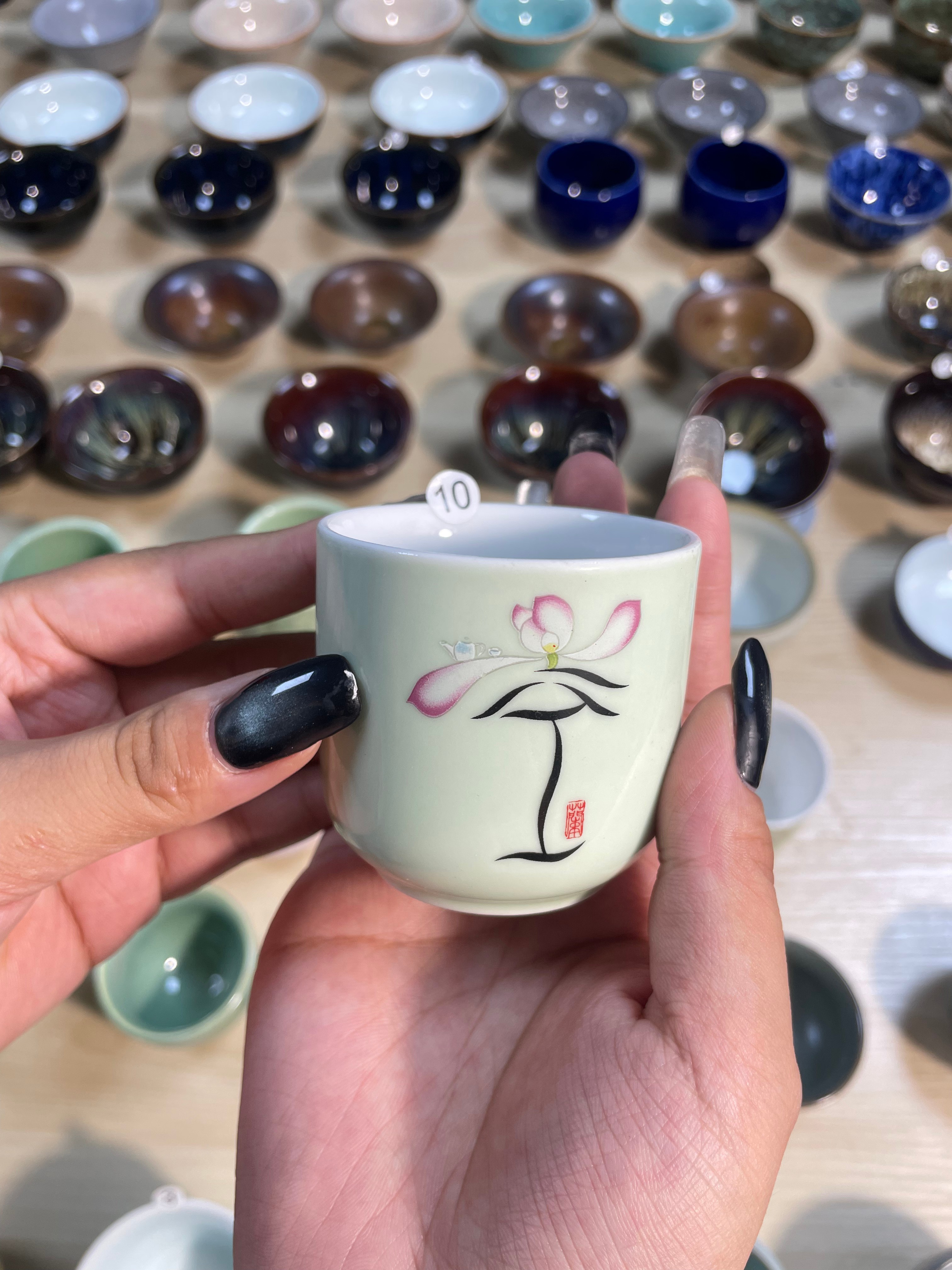 Hand-painted Ceramic Teacup