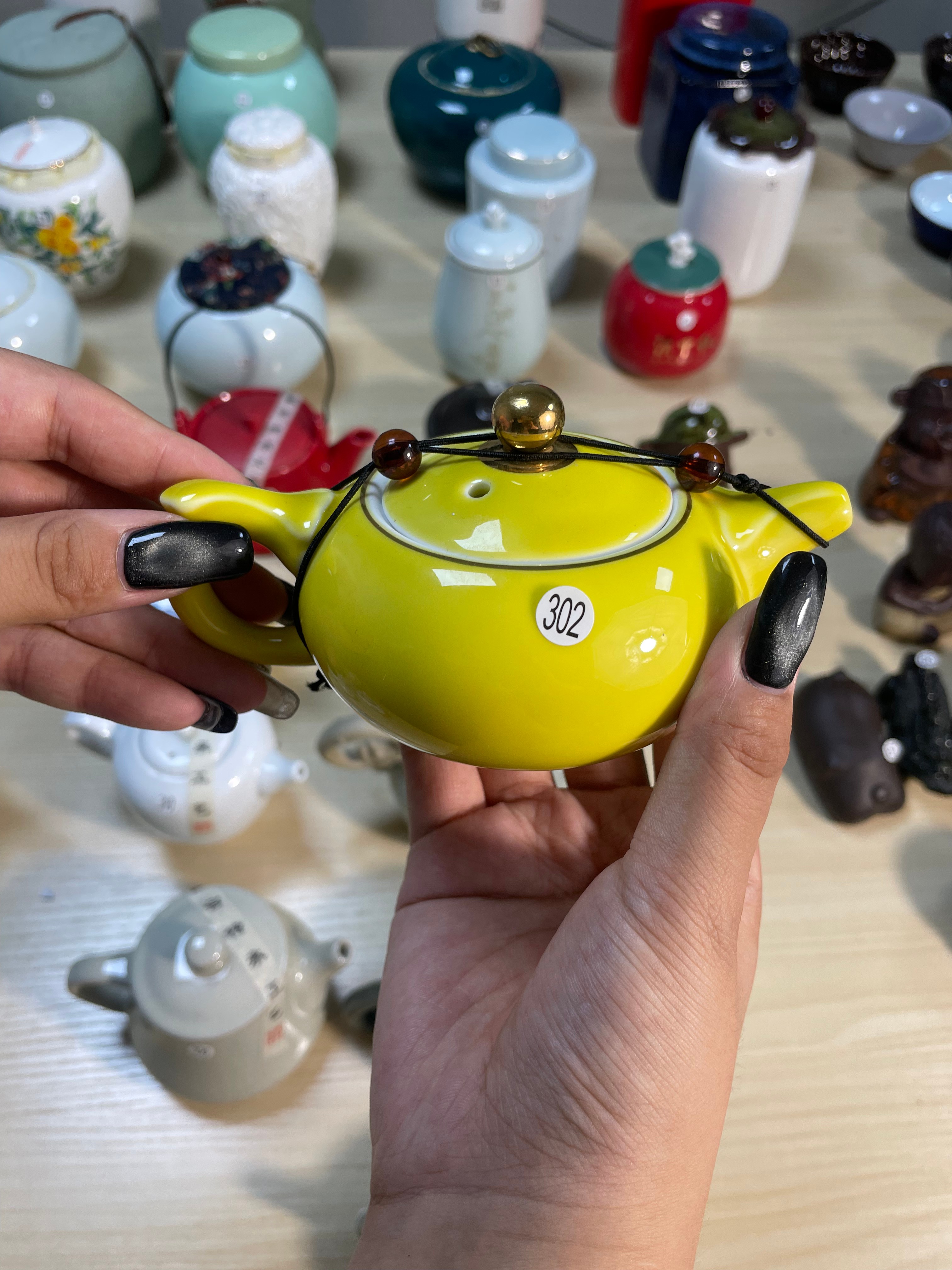 Yellow Ceramic Teapot