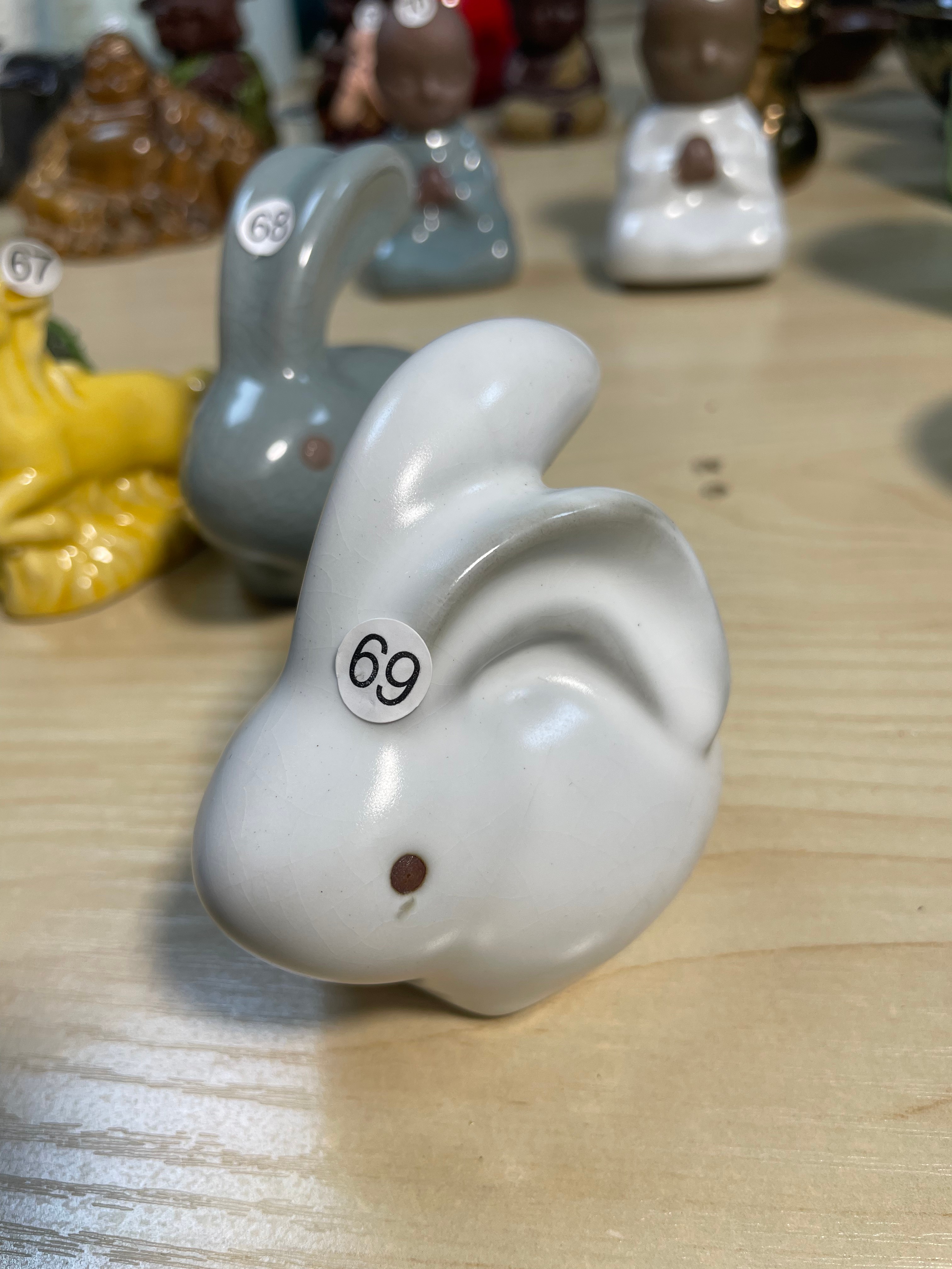 Ceramic Bunny Figurine