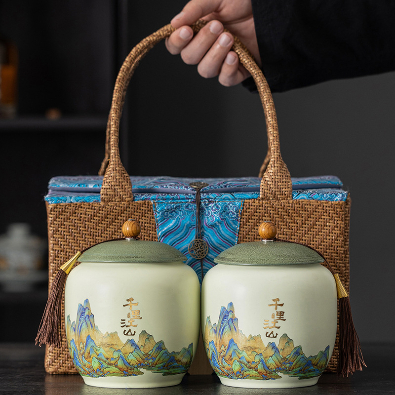 Ceramic Tea Canister Set