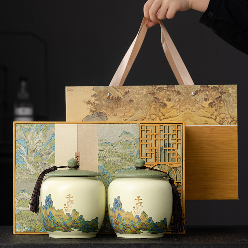 Ceramic Tea Jar Gift Set