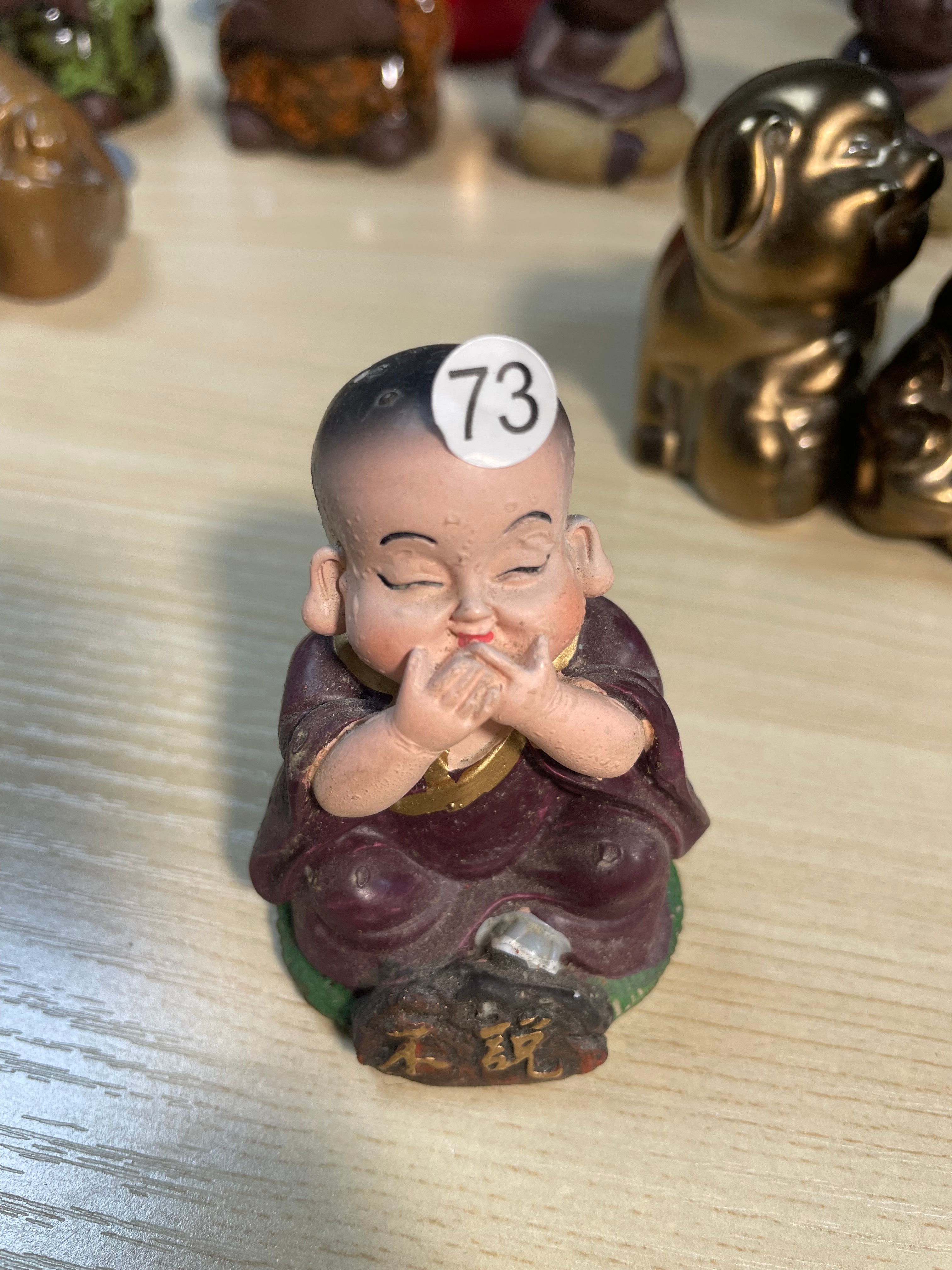 Miniature Monk Figurine