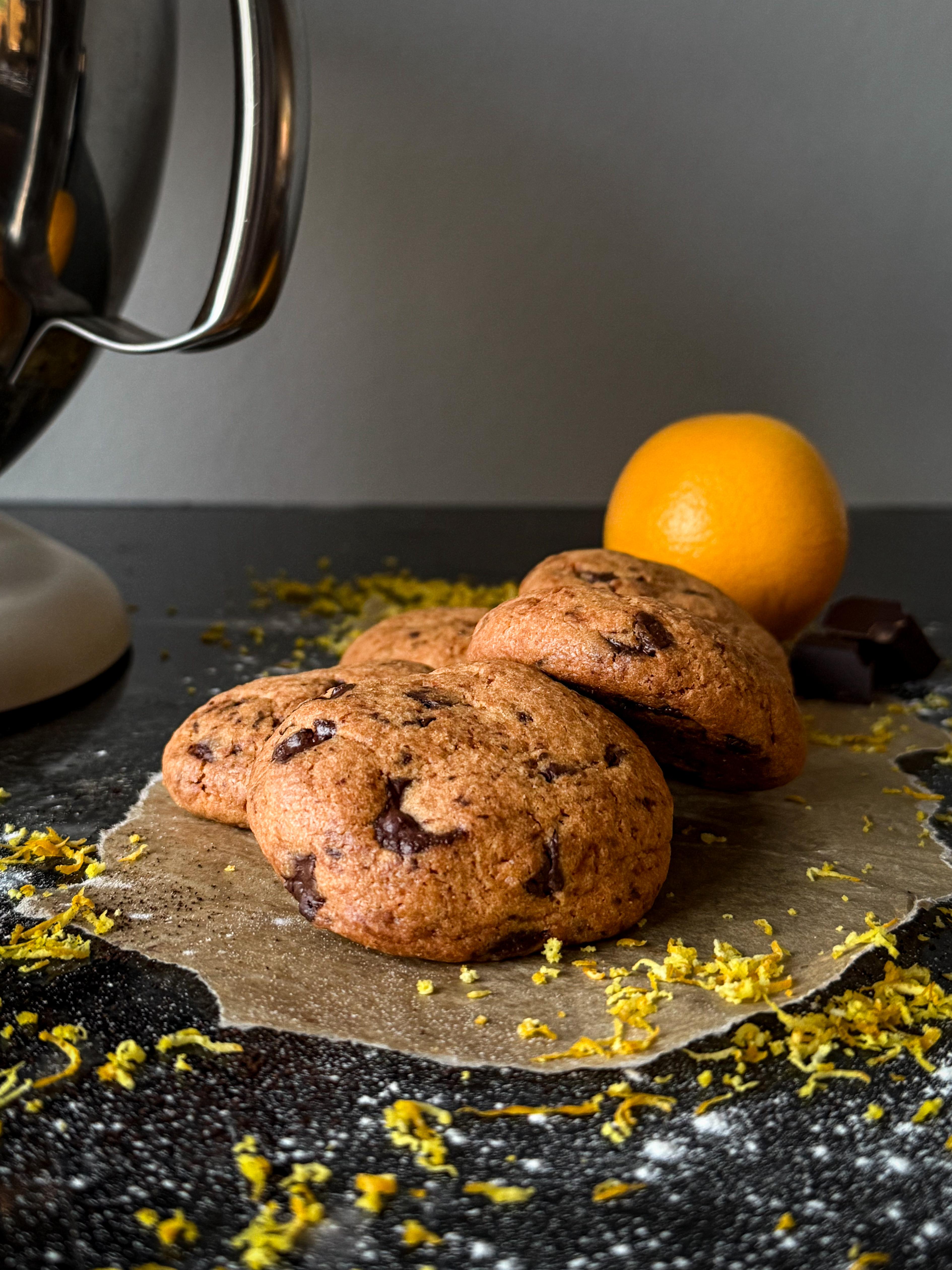 Pure chocolade en sinaasappel