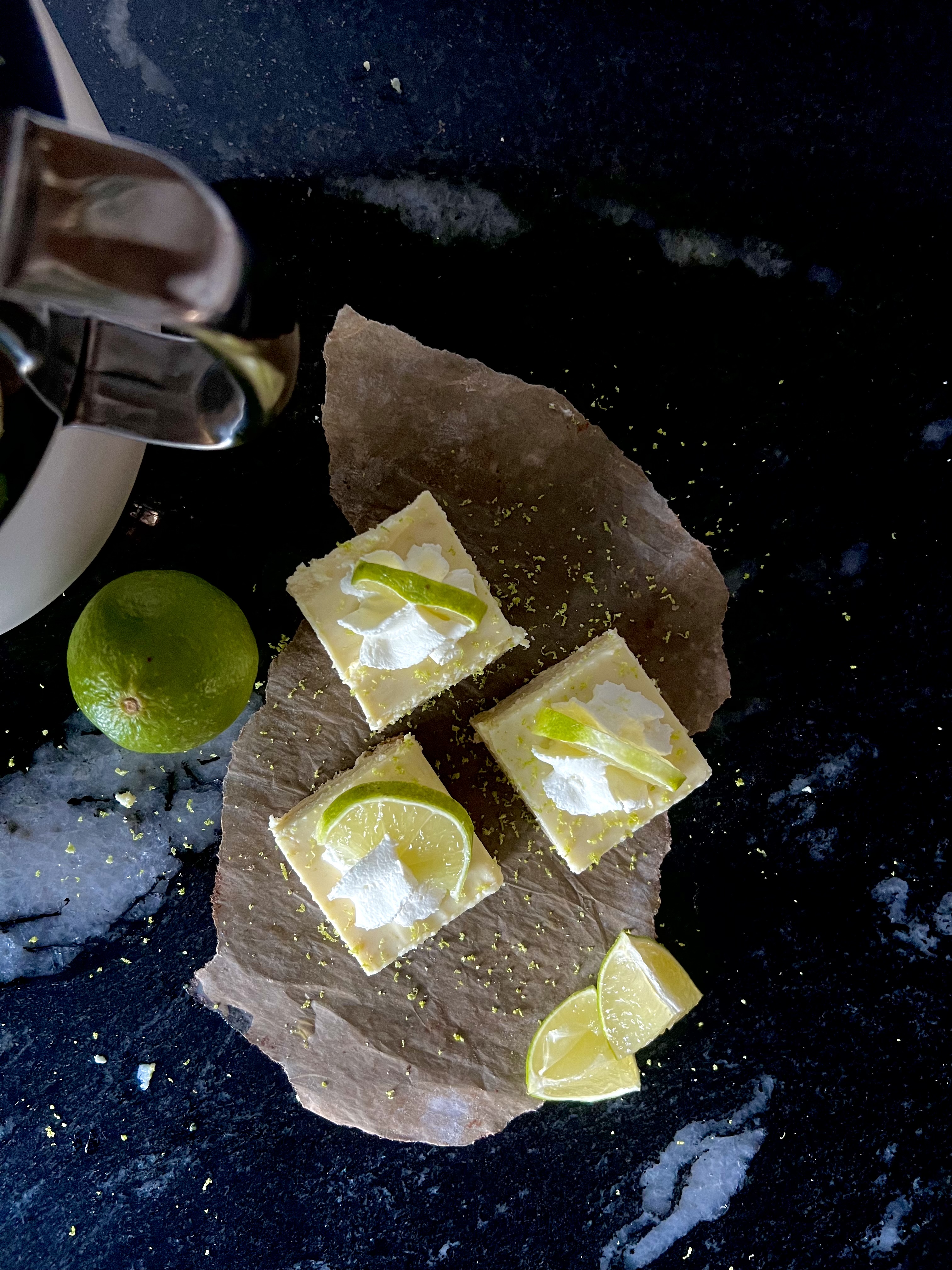 Key lime shortbread