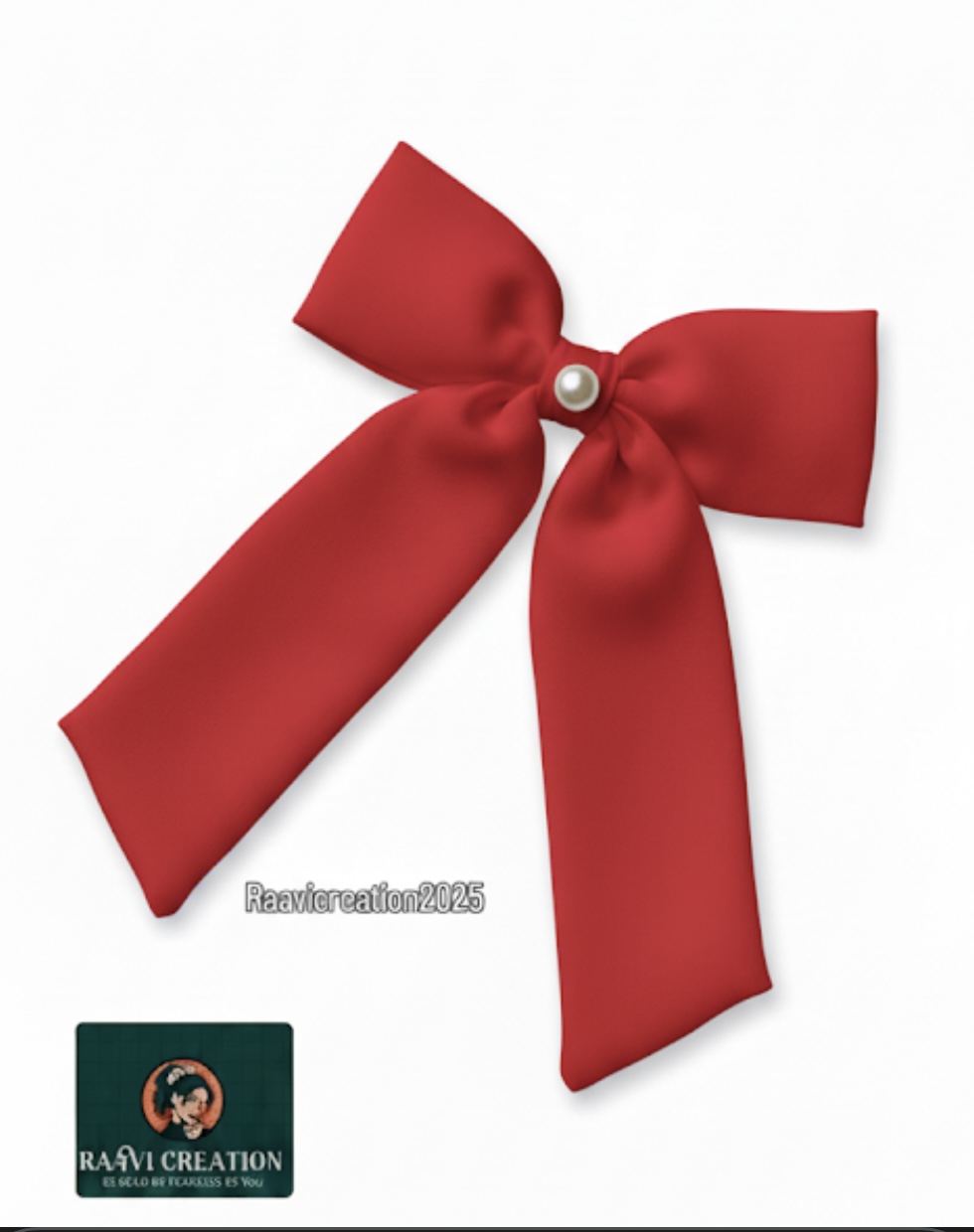 Elegant Red Ribbon Bow