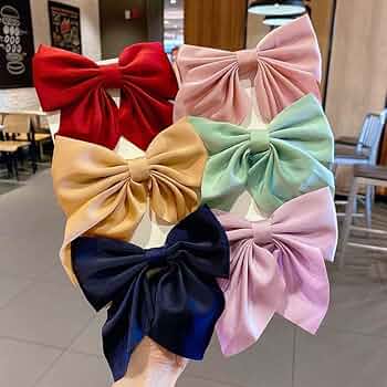 Elegant Fabric Hair Bow Clips