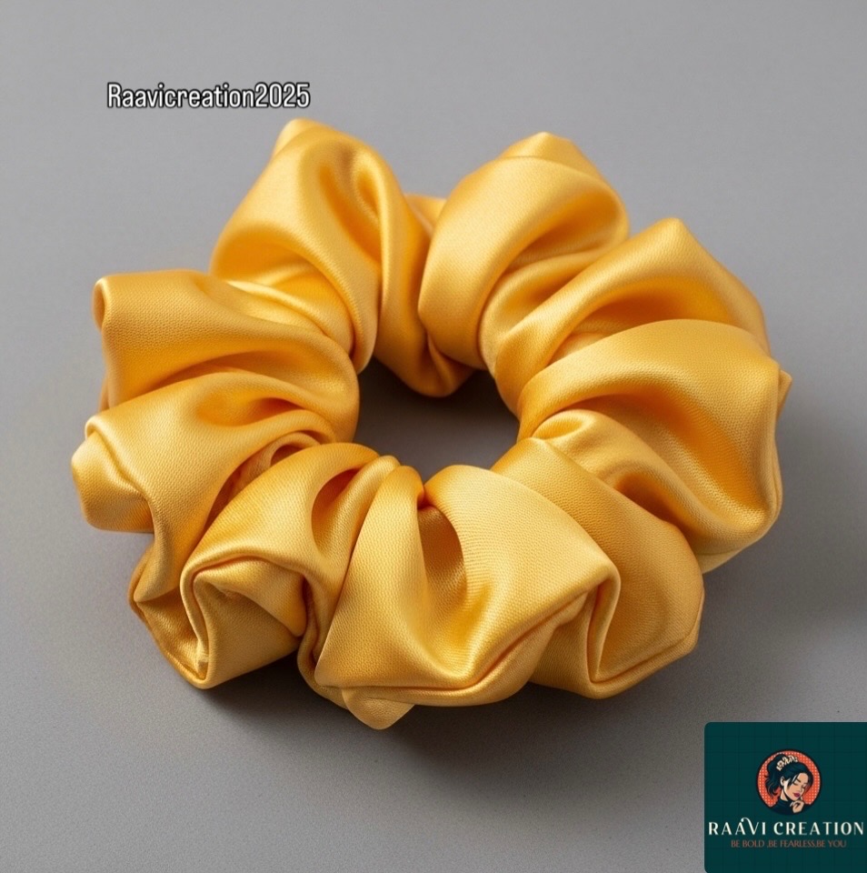 Satin Hair Scrunchies Set