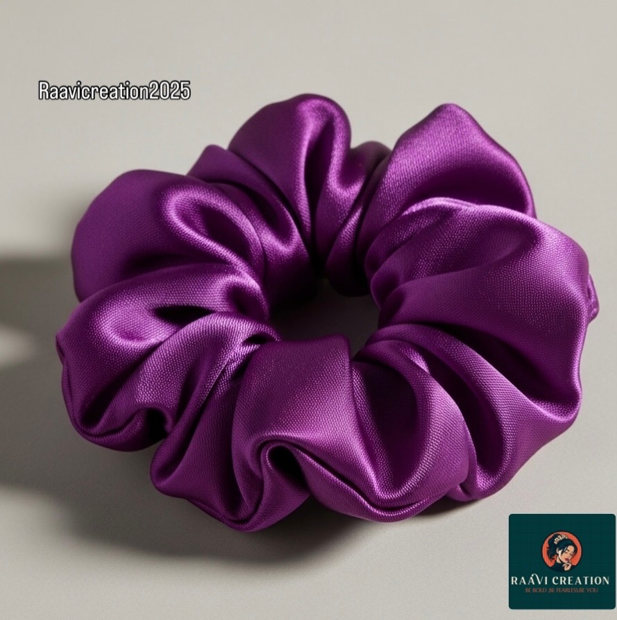 Satin Hair Scrunchies Set