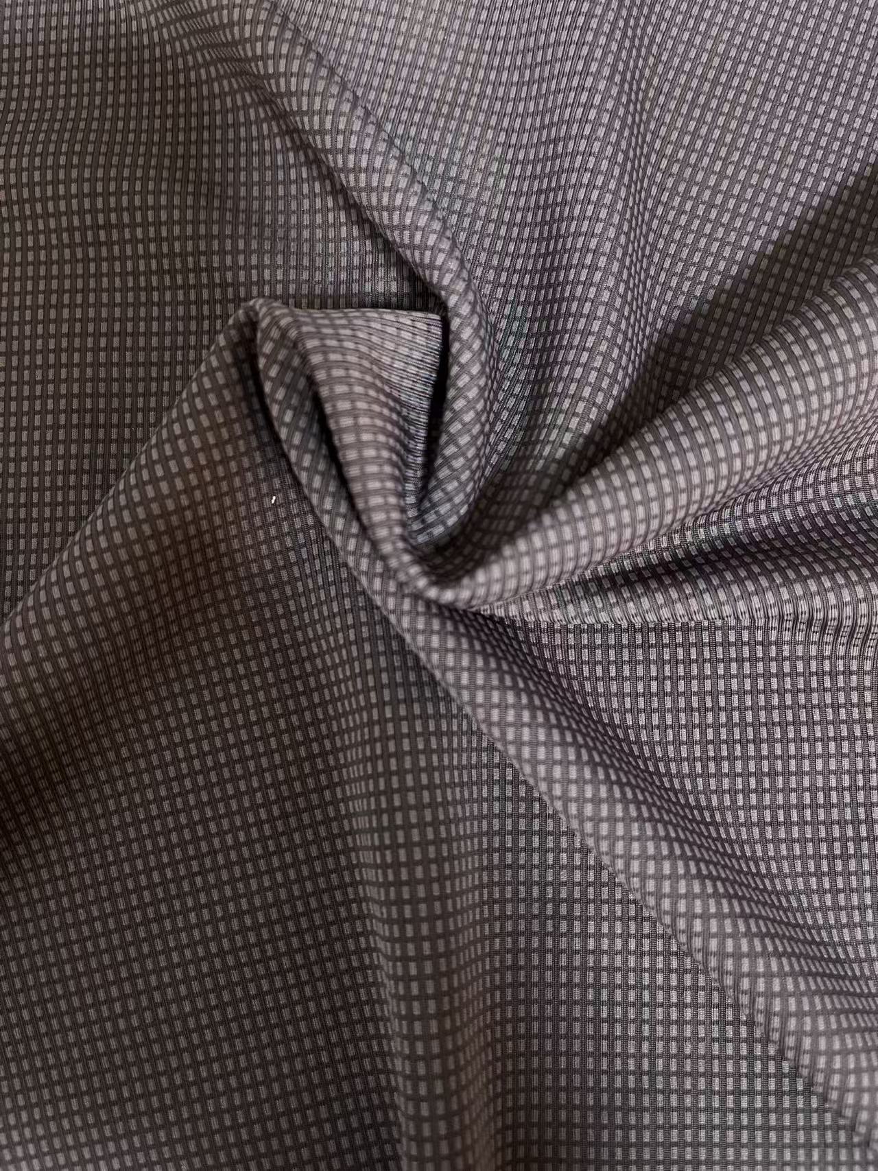 Gray Geometric Patterned Fabric