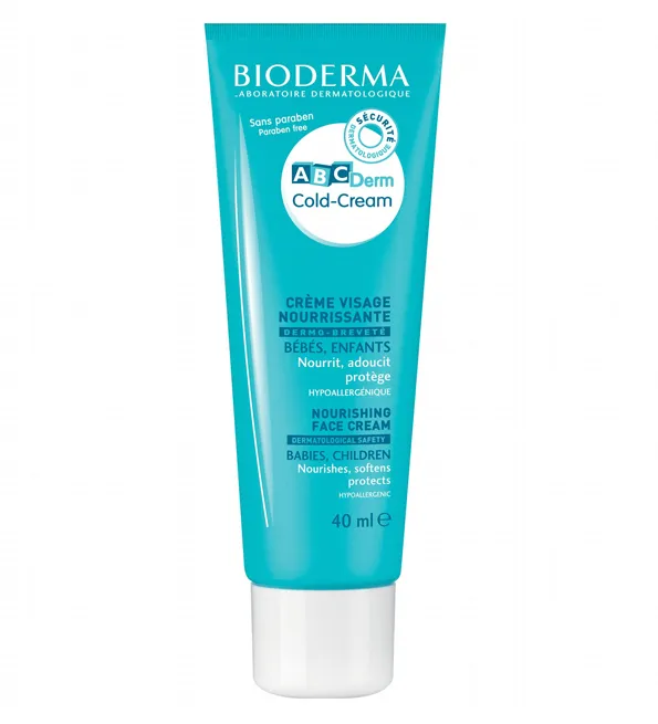 BIODERMA- ABCDerm cold crème visage nourrissante - bébés et enfants - 40 ml