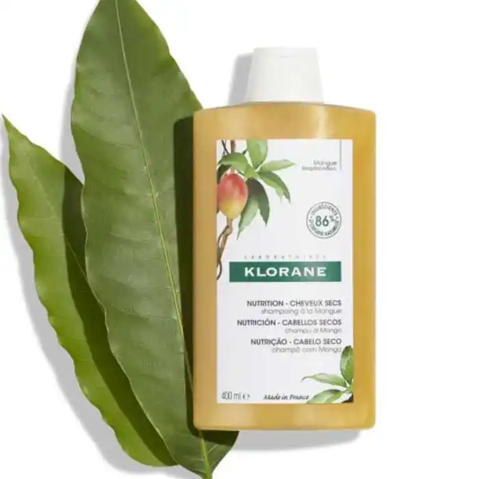 Klorane- Shampoing pour Cheveux Secs au Beurre de Mangue – 400 ml