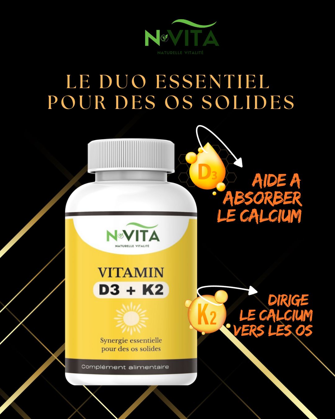Vitamine D3 + K2
