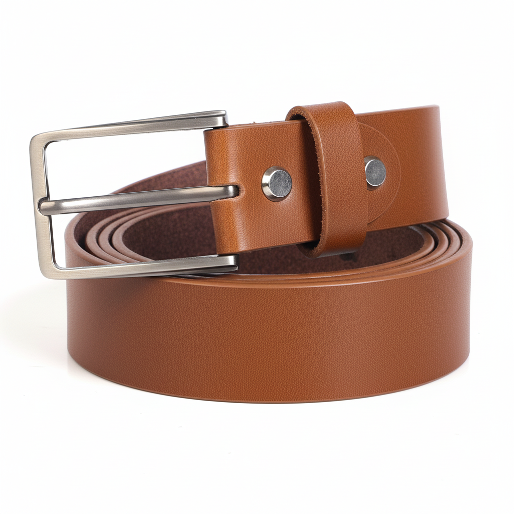 VAUXLEA Men Classic TAN Leather Belt