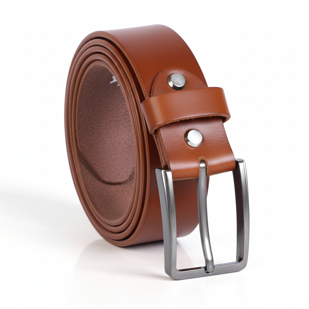 VAUXLEA Men Classic TAN Leather Belt