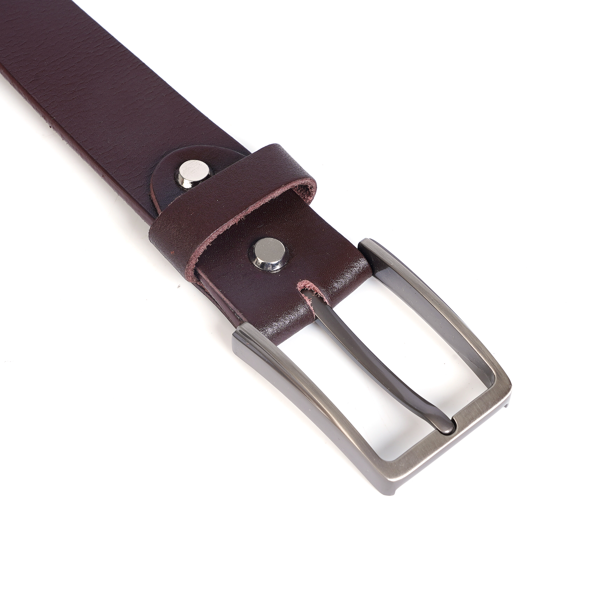 VAUXLEA Men Classic Brown Leather Belt