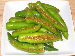 STUFFED GREEN CHILLI PICKLE