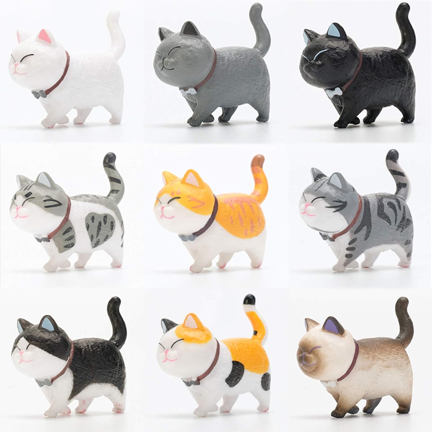 Hive mind 冷蔵庫マグネット ネコちゃんの9匹セット 3D立体デザイン可愛いマグネット