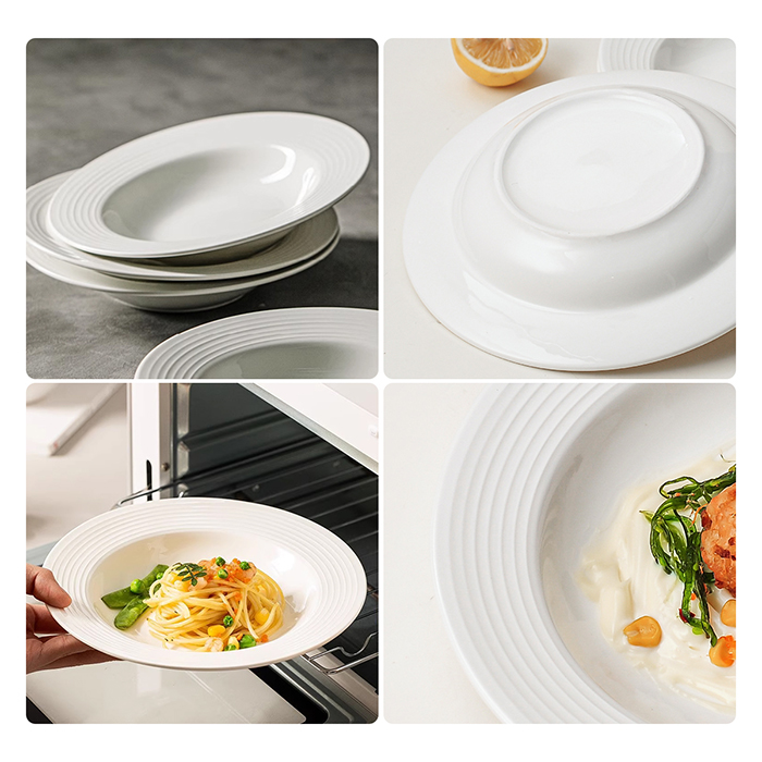 Hive Mind 2枚組/4枚組 プレート 22cm 深皿 カレー皿 パスタ皿 シチュー皿 カトラリー おしゃれ 北欧 洋食器 ディナープレート陶器 食洗機対応 実用的 新生活 引っ越し 母の日 父の日 プレゼント 贈り物