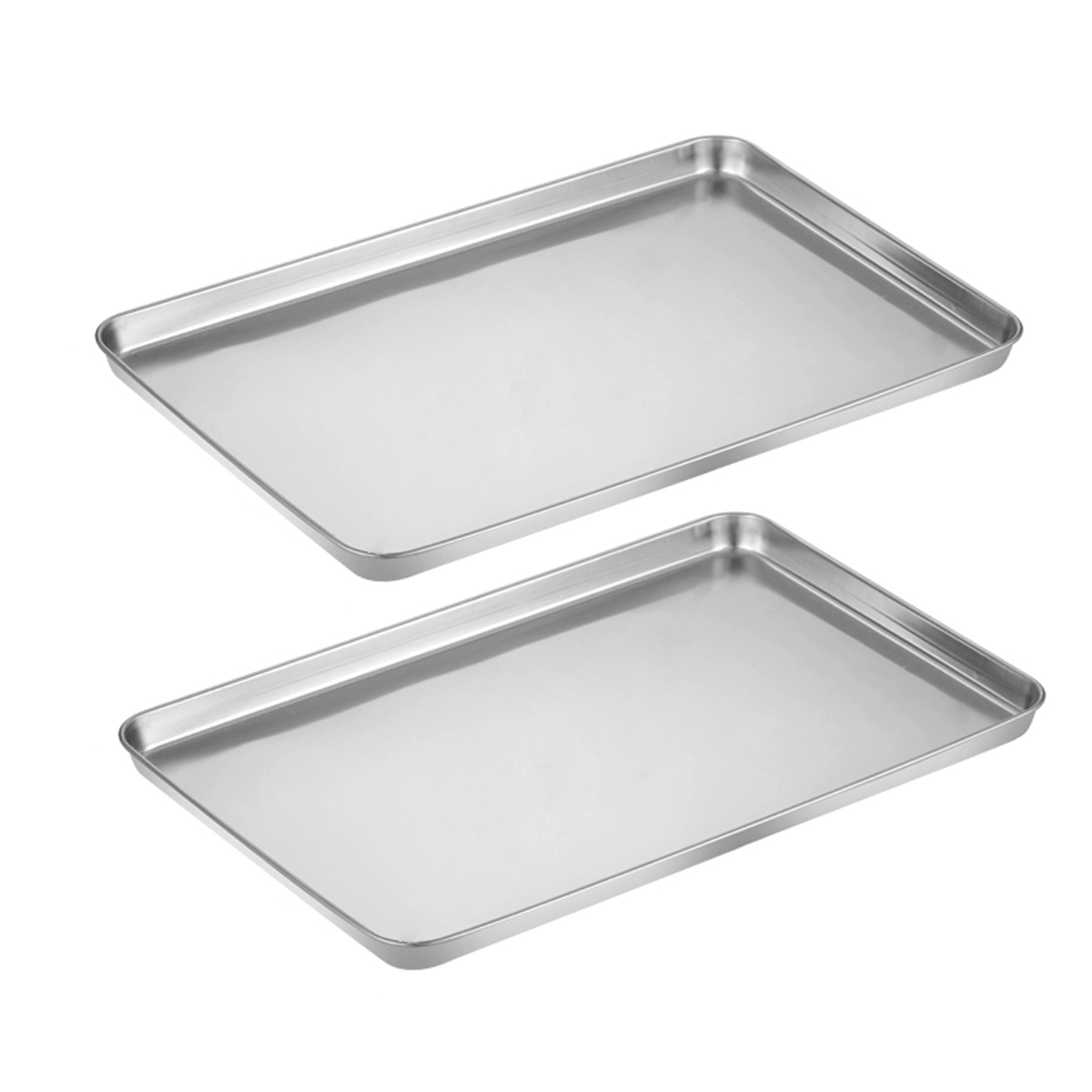 ステンレス製 トレー 2枚セット 26.5cm 下ごしらえ 調理用トレー 角バット キッチン カフェ風