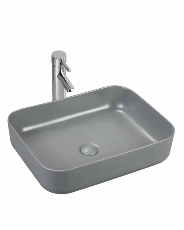 Painted art basin 7091
