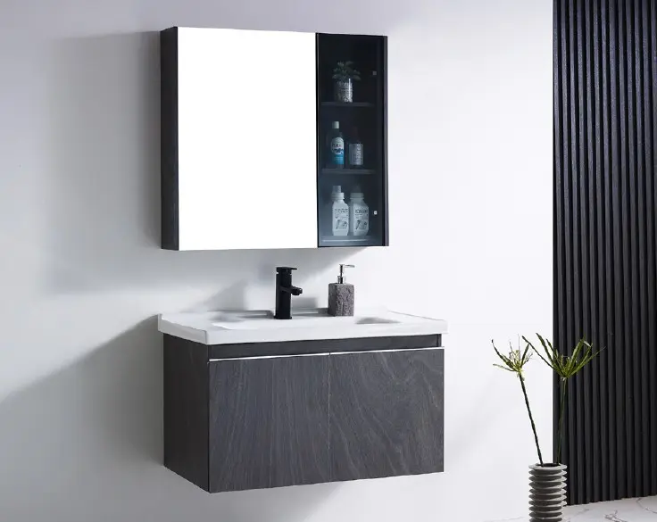 Plywood bathroom cabinet