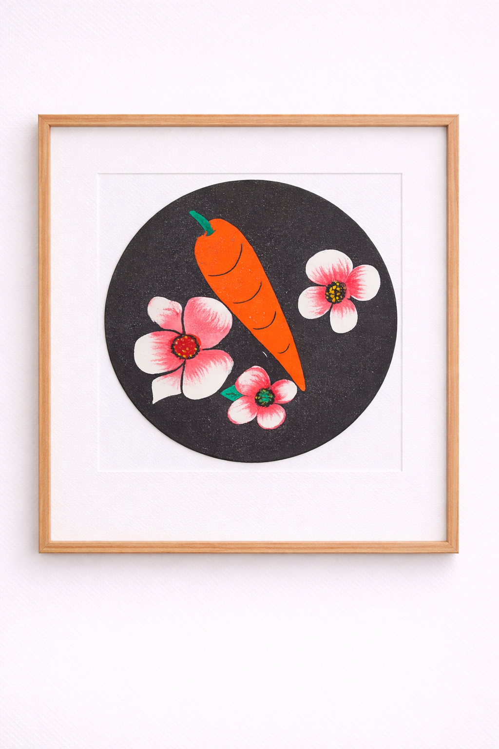 Carrot & Blossom Art Print