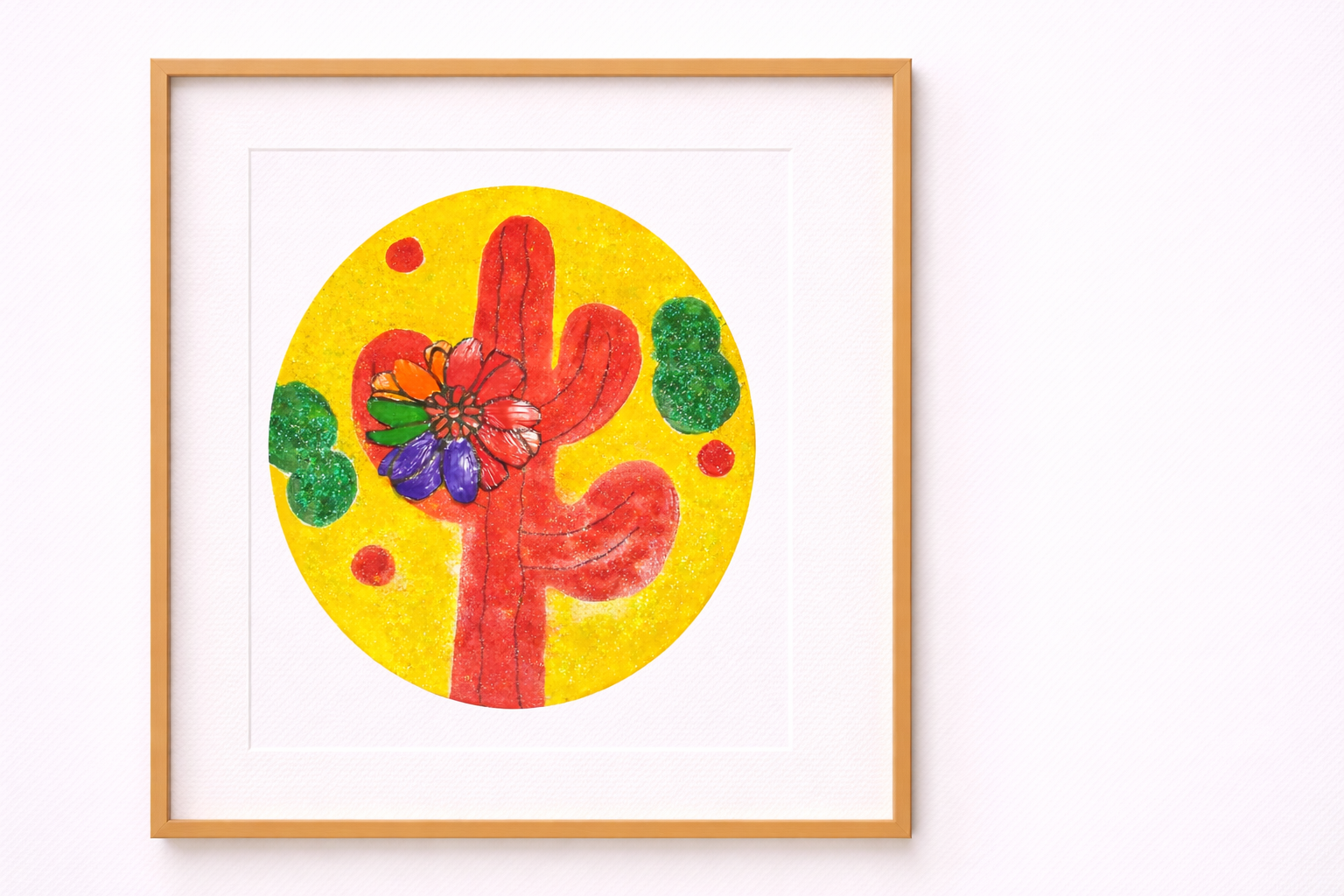 Vivid Cactus Art Print
