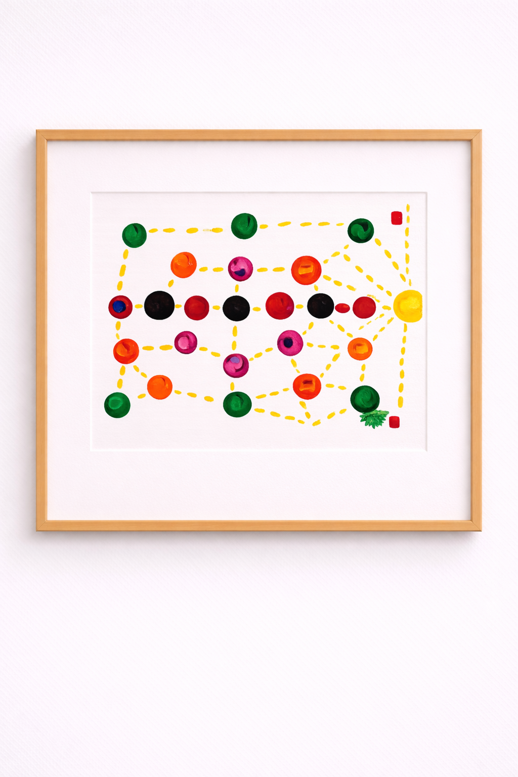 Abstract Dotted Path Art Print
