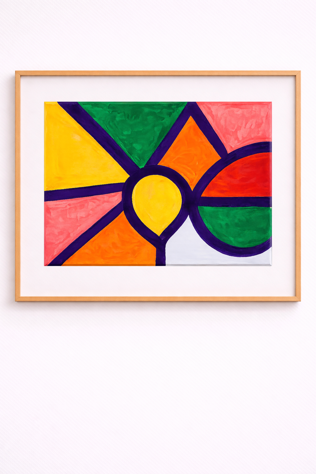 Abstract Color Block Art Print