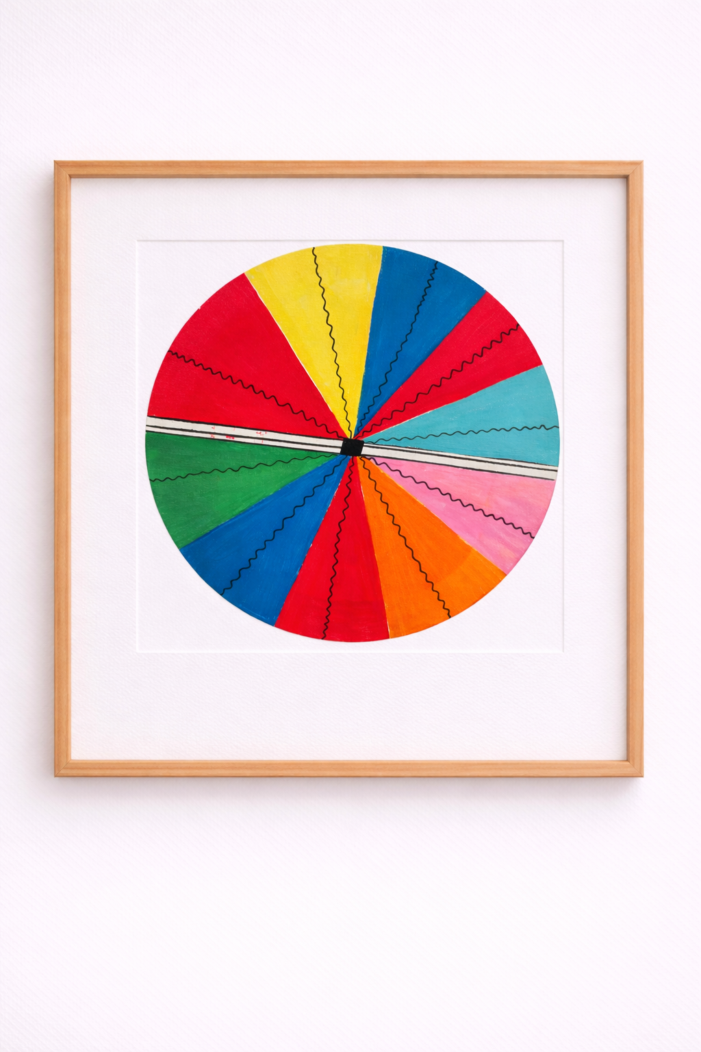 Colorful Abstract Circle Art Print