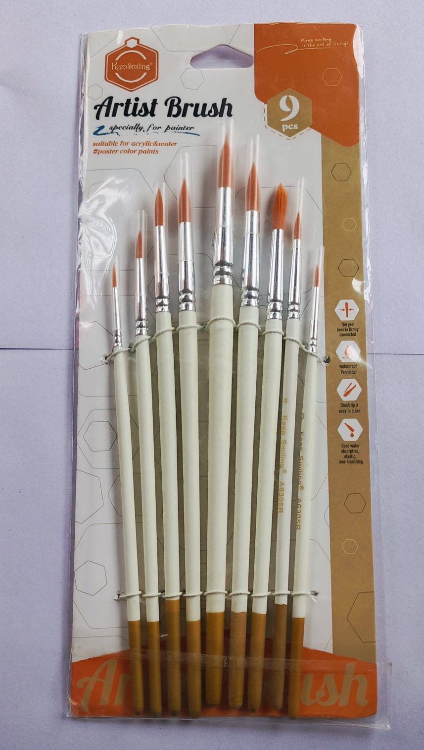 Artist Brush Set of 9