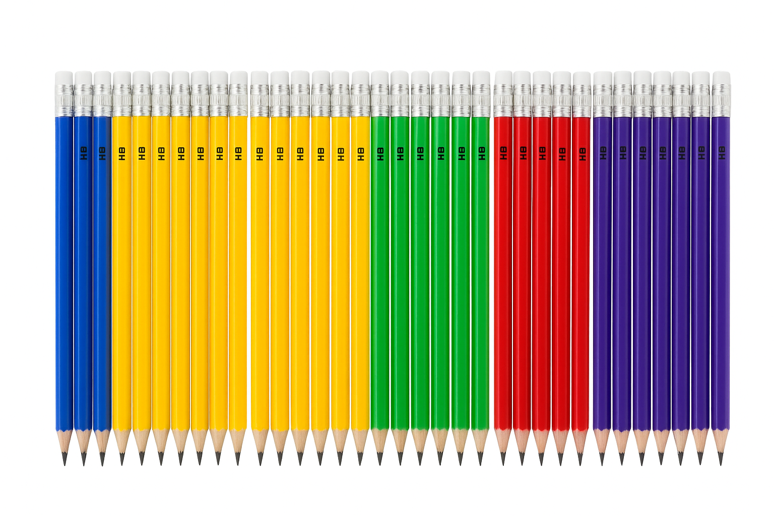 HB Lead Pencils with Erasers
