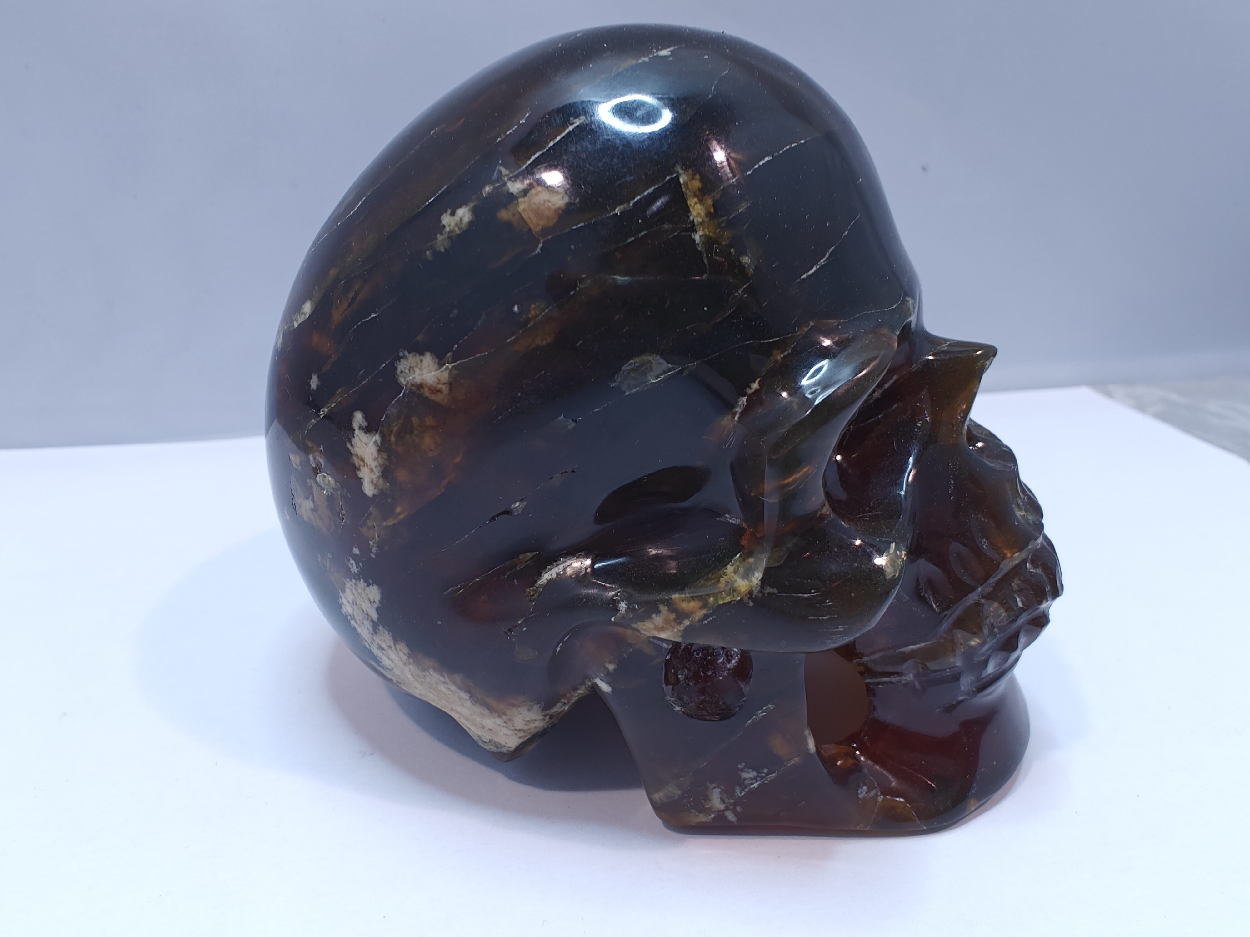 Blauwe Sumatra Barnsteen / Amber 