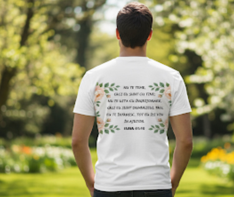 Tricou personalizat cu poza si text