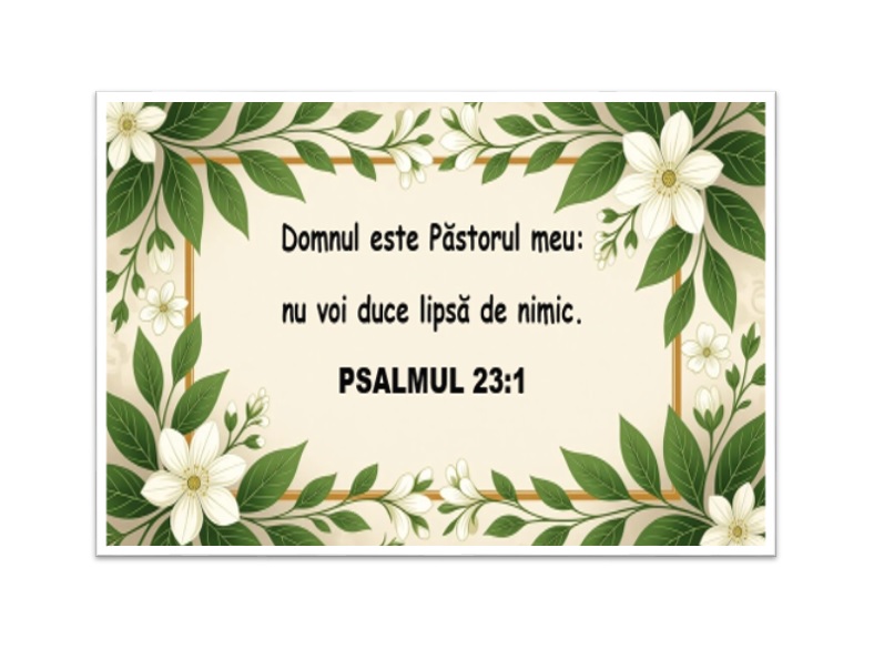 Magnet de frigider Psalmul 23