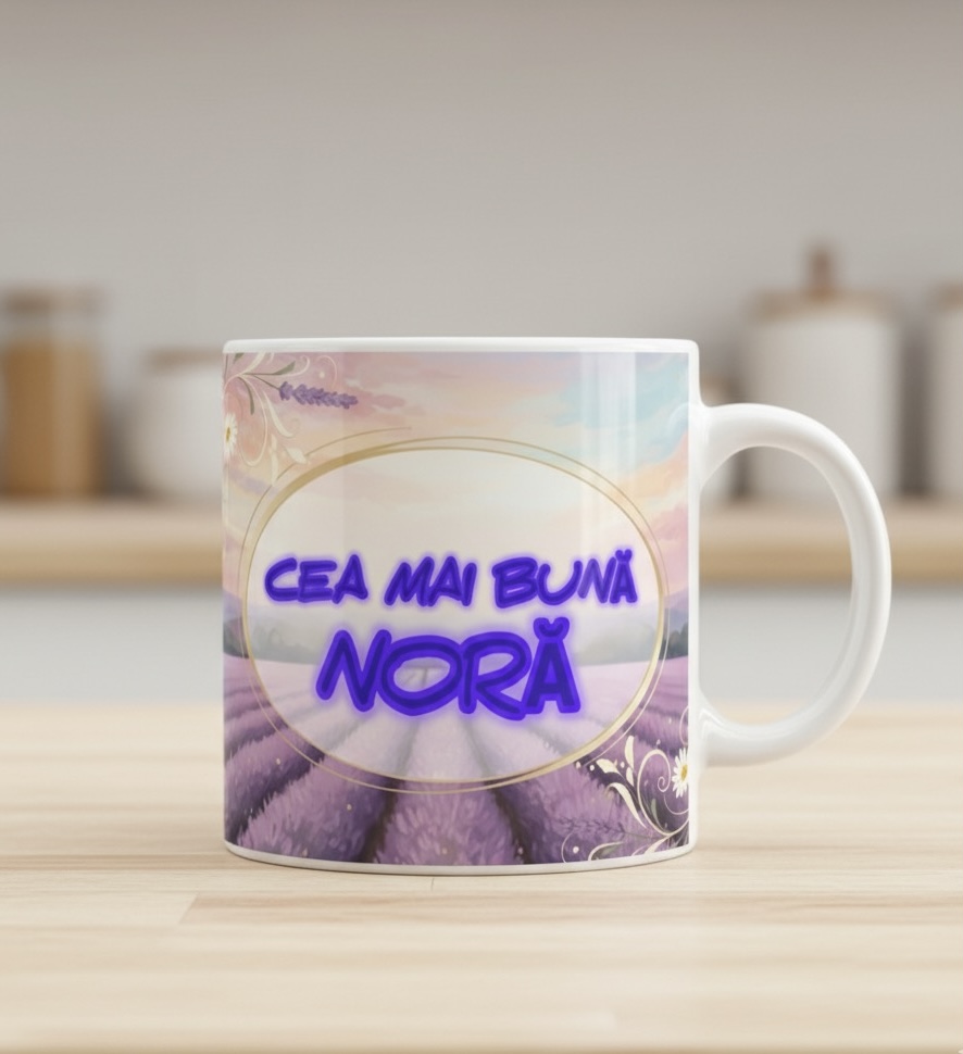 Cană inscripționată - CEA MAI BUNĂ NORĂ