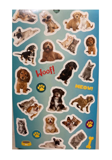 Set de stickere cu câini și pisici autocolante