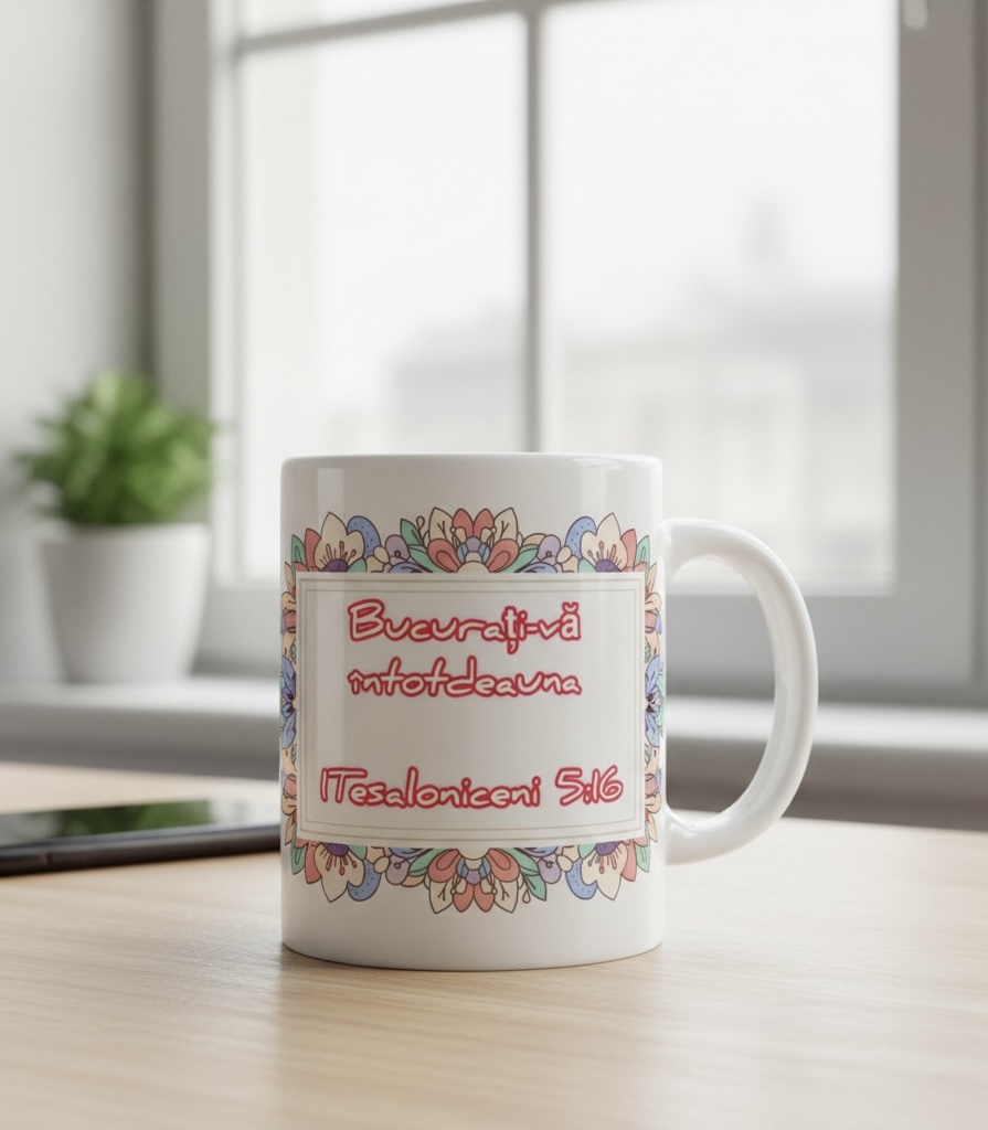 Cana personalizata - Bucurati-va