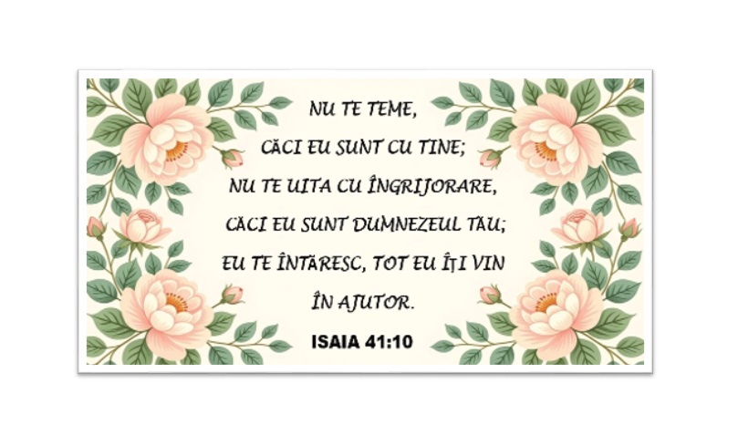 Magnet frigider Isaia 41:10