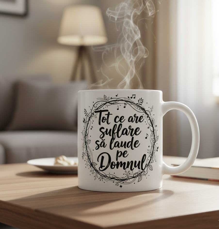 Cană personalizată Tot ce are suflare