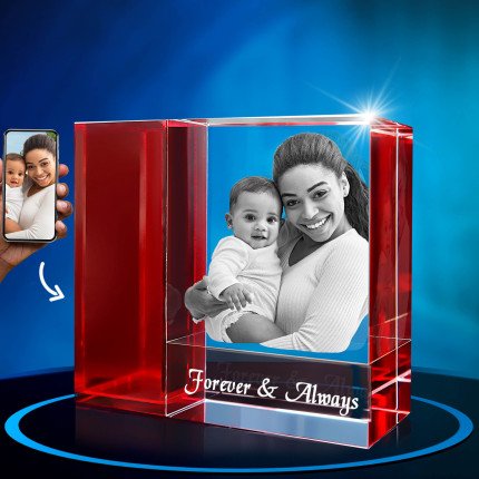 Tricolor 3D Photo Crystal