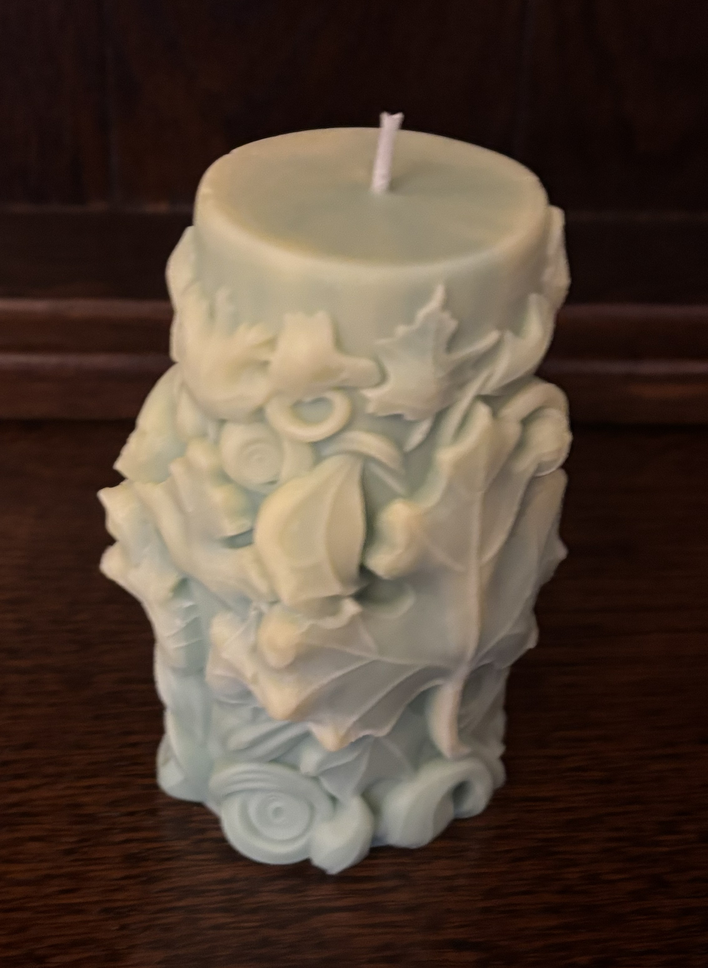 Decorative Floral Candle