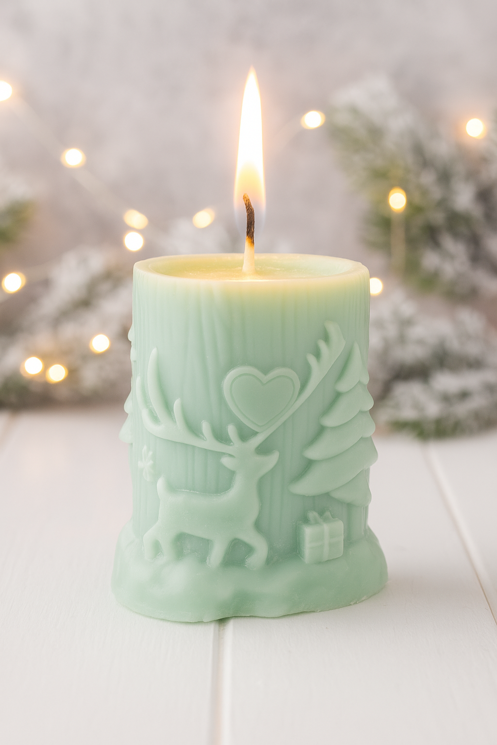 Winter Reindeer Scented Candle