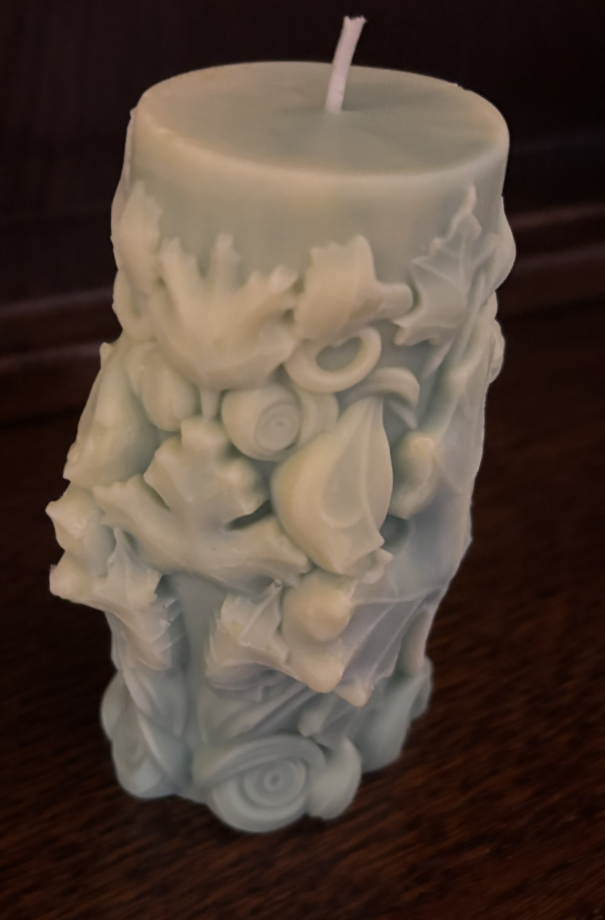 Decorative Floral Candle