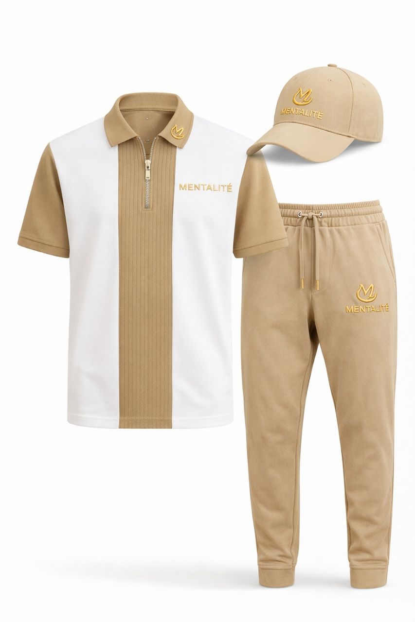 Ensemble Mentalité beige et blanc