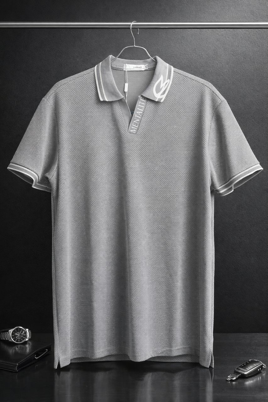 Polo gris élégant