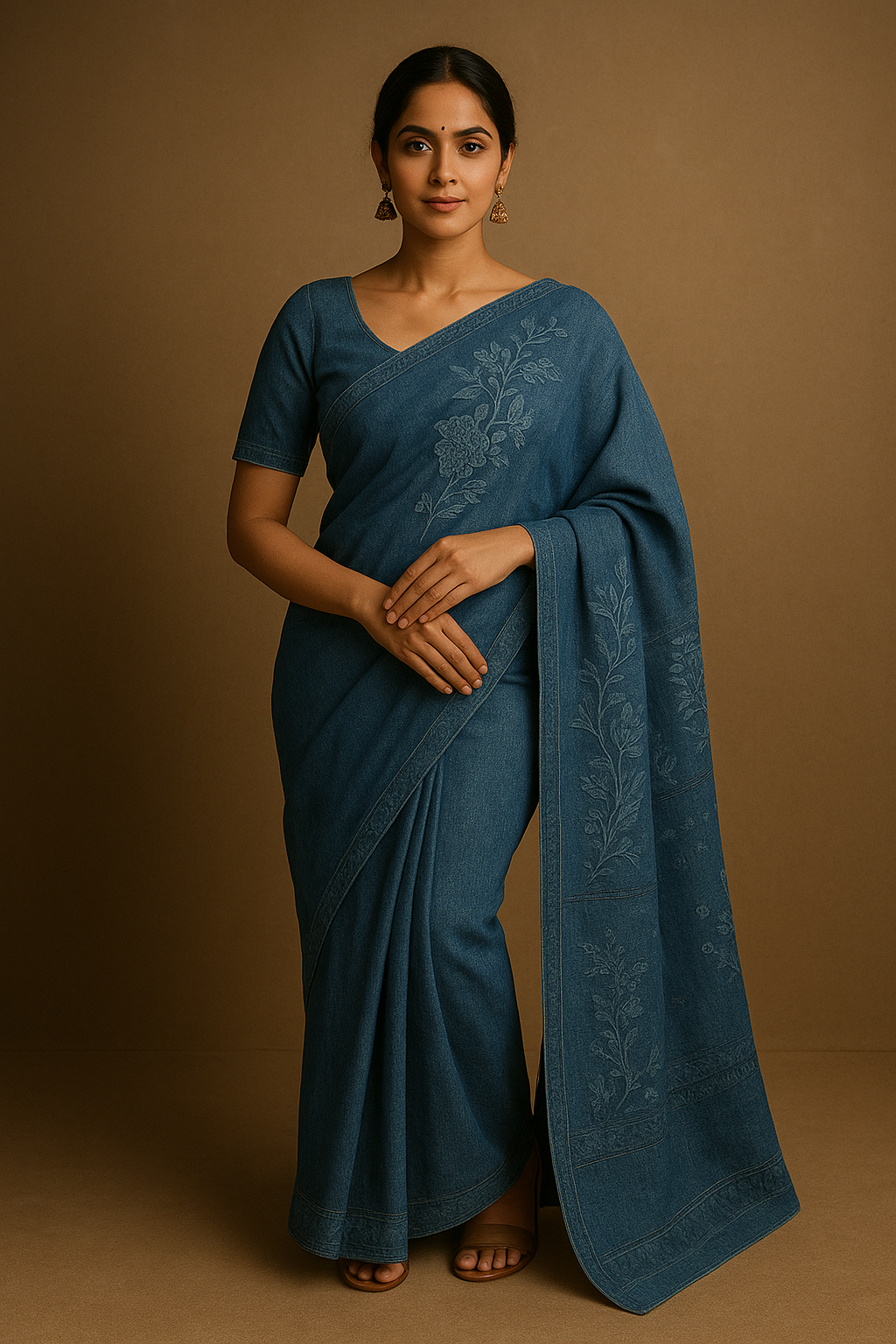Elegant Blue Saree