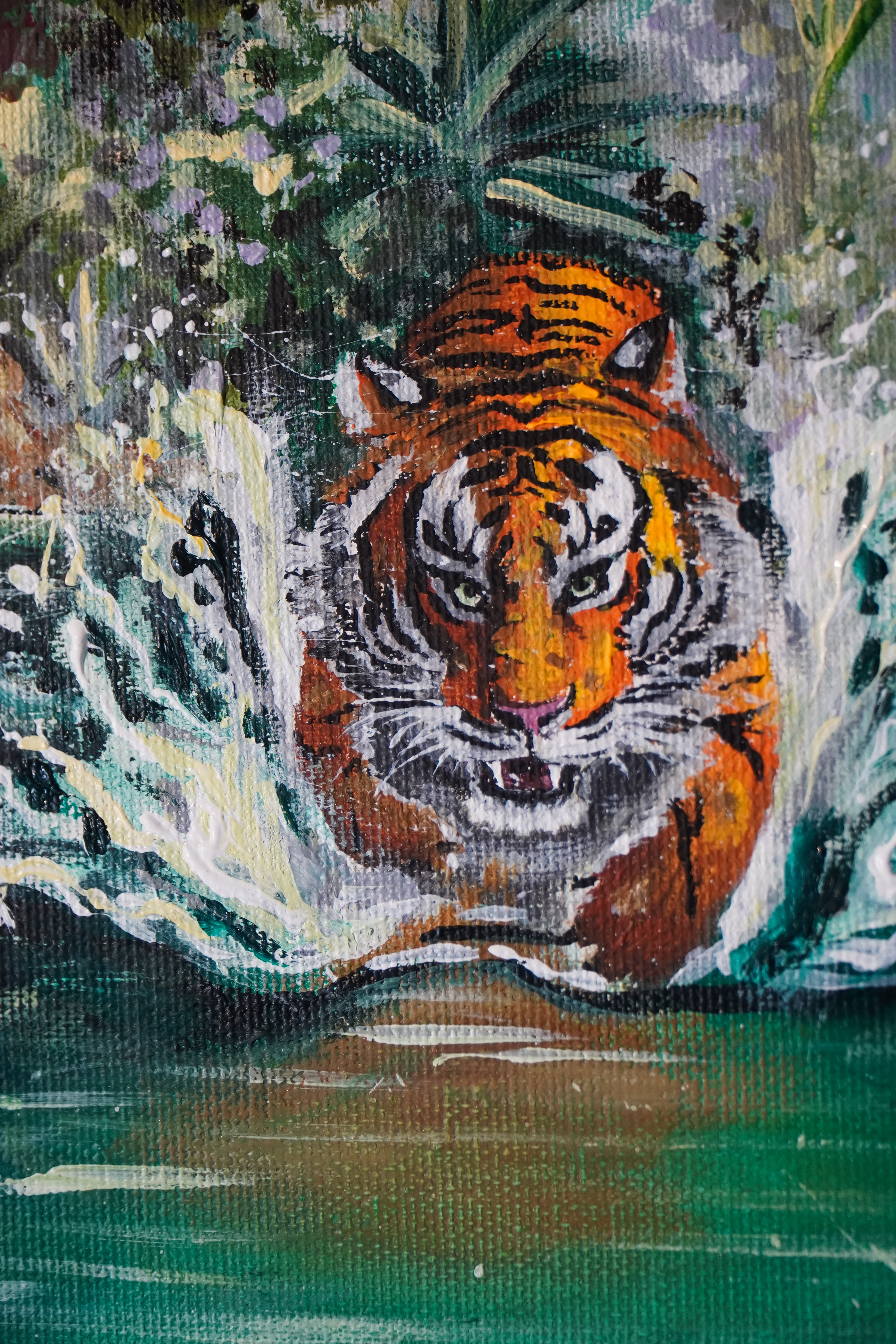 "Im Bann des Jungels" Gemälde